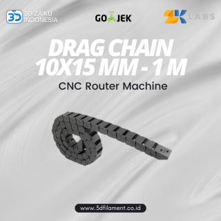 3D Printer CNC Router Machine Drag Chain Cable 10x15 mm 1 Meter Long